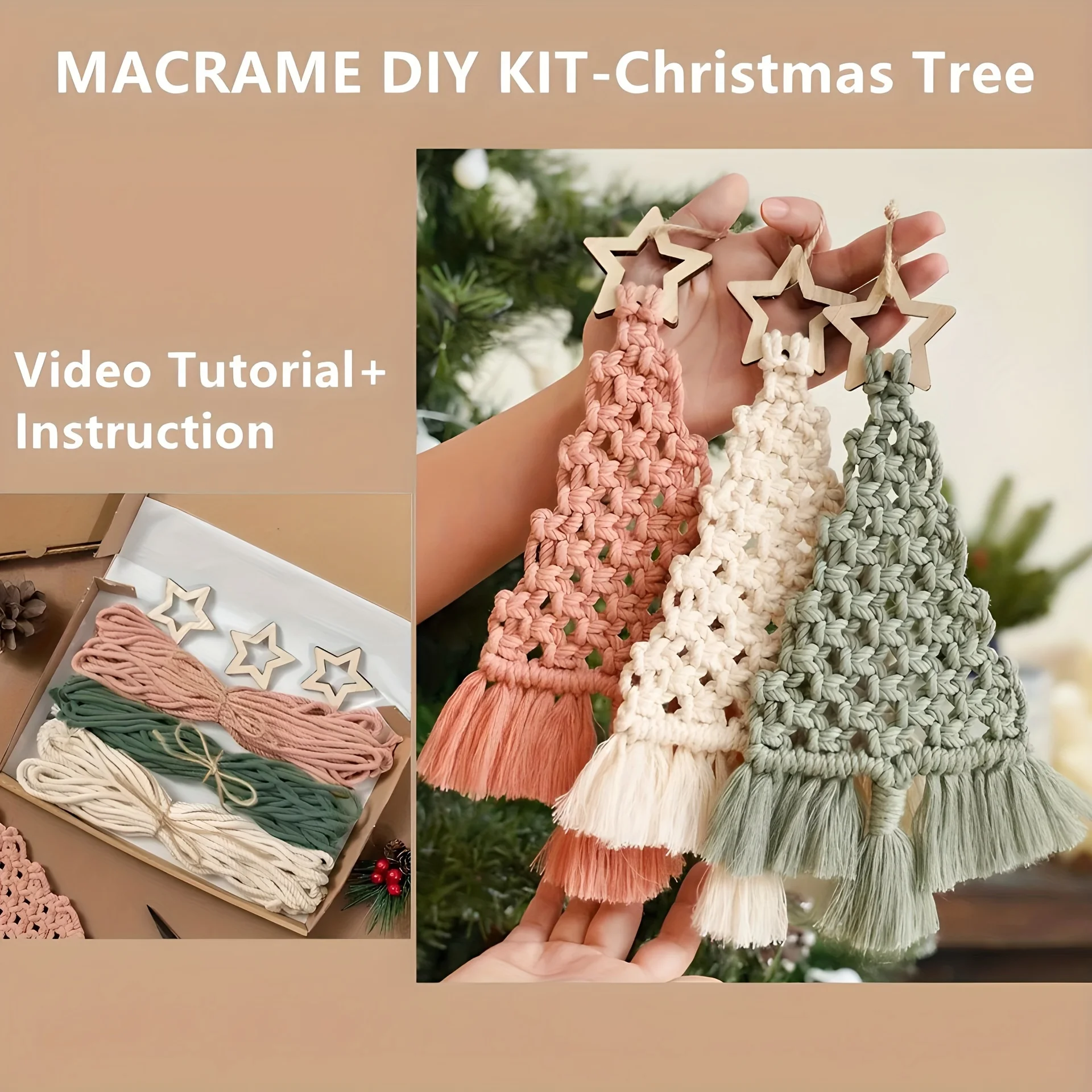 Macrame Christmas Tree Kit 2