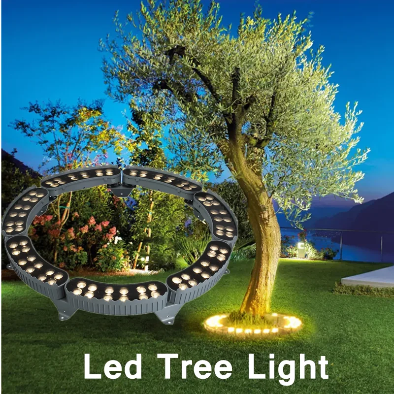 DC12V AC220V 48W Ring Landscape Garden Lights Tree Light Landscape Lighting Christmas Outdoor Engineering Lamp Garden Yard Decor