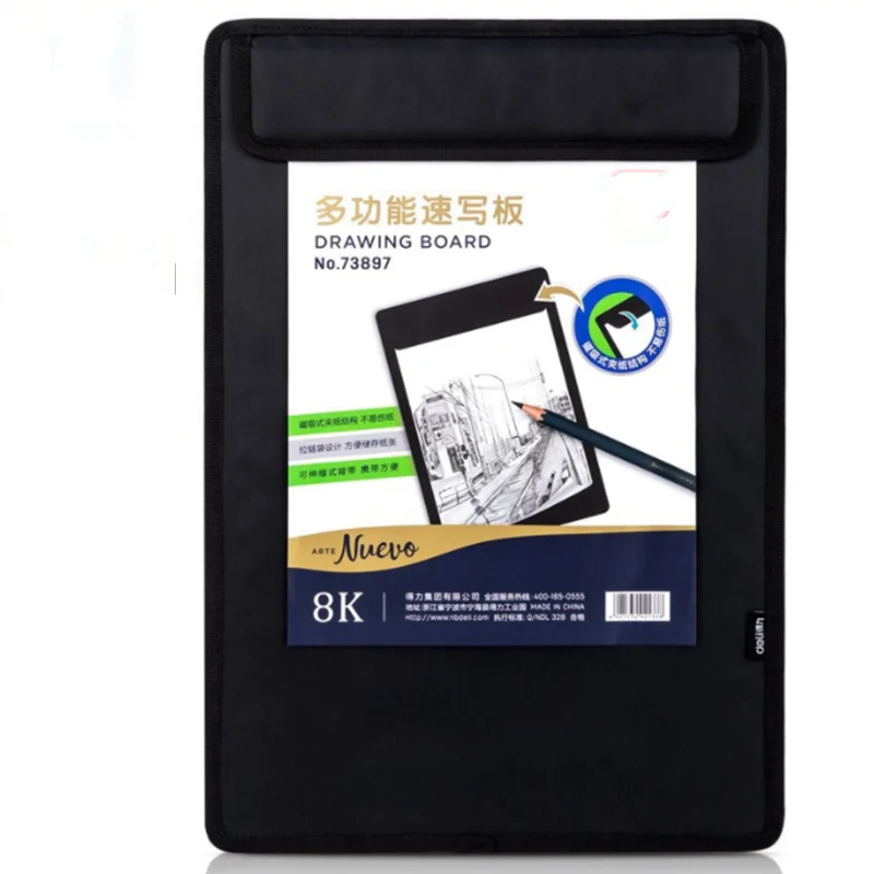 

A3 8K Sketchpad Easels Multifunctional Drawing Board Sketch Painting Easel Paint Clip Paper and Back Palette