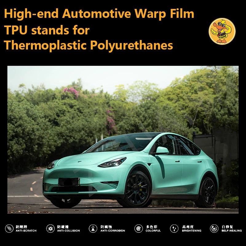 

High-end Automotive TPU car stickers vinilo adhesivo para auto vinyl wrap covering film voiture Colour Mint green 152*18M