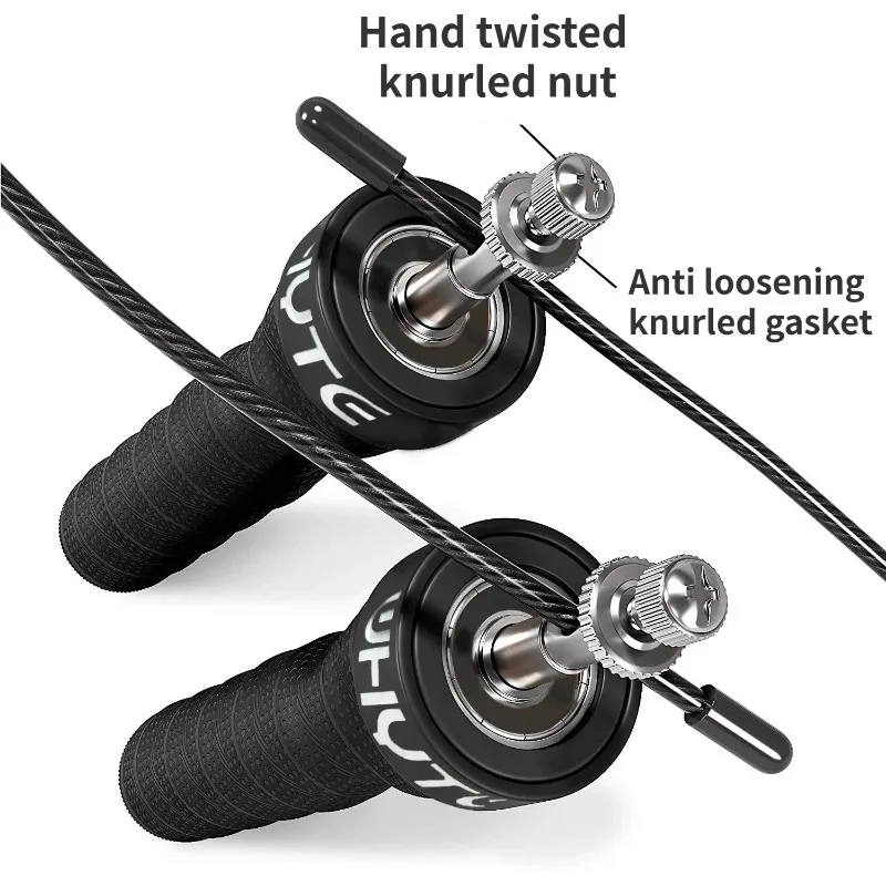Rapid Speed Jump Rope Steel Wire Skipping Rope Exercise Adjustable Jumping Fitness Workout Training Home Sport Equipment
