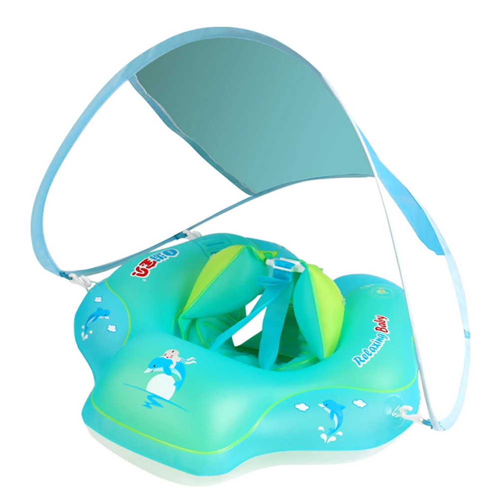 BabySwimmingFloatInflatableDropshippingBabyFloatwithCanopy