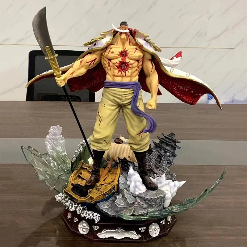 

70cm Edward Newgate White Beard Action Figures GK The Top War One Piece Figures PVC Model Statue Collection Toys Doll Gifts