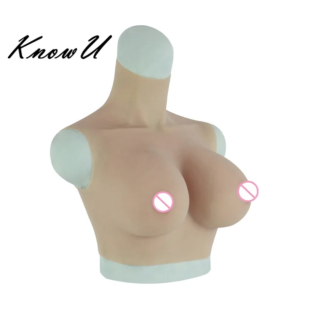 KnowU F Cup Silicone Breast Forms Breast Plates Fake Boobs Normal