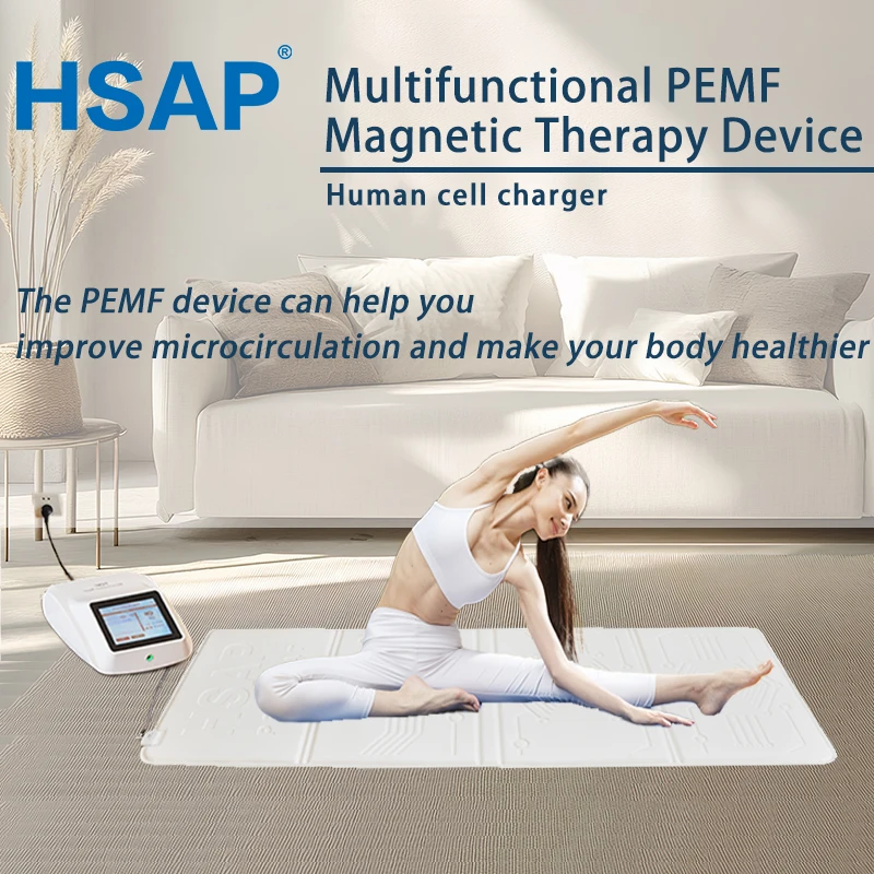 Portable multi-functional PEMF magnetic therapy device human body pain relief machine Improved red blood cell aggregation