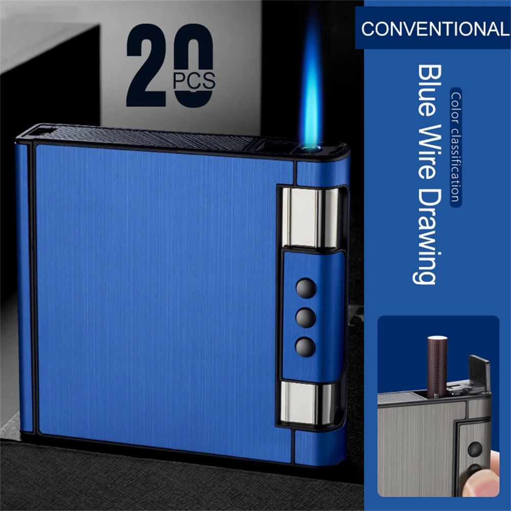zuegoriページ② 2 In 1 Automatic Cigarette Case with Lighter Metal