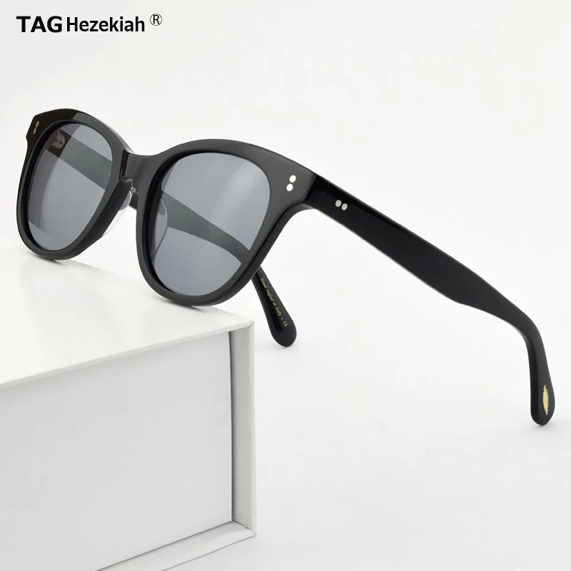 

2024 cat's eye Vintage Sunglasses for Women Fashion OV5408 Driving Transparent Acetate Retro Polarized Sun Glasses Men Sunglass