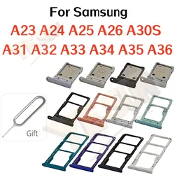 Dual Slot SIM Card Tray Drawer Holder Replacement Parts (A23 Black)