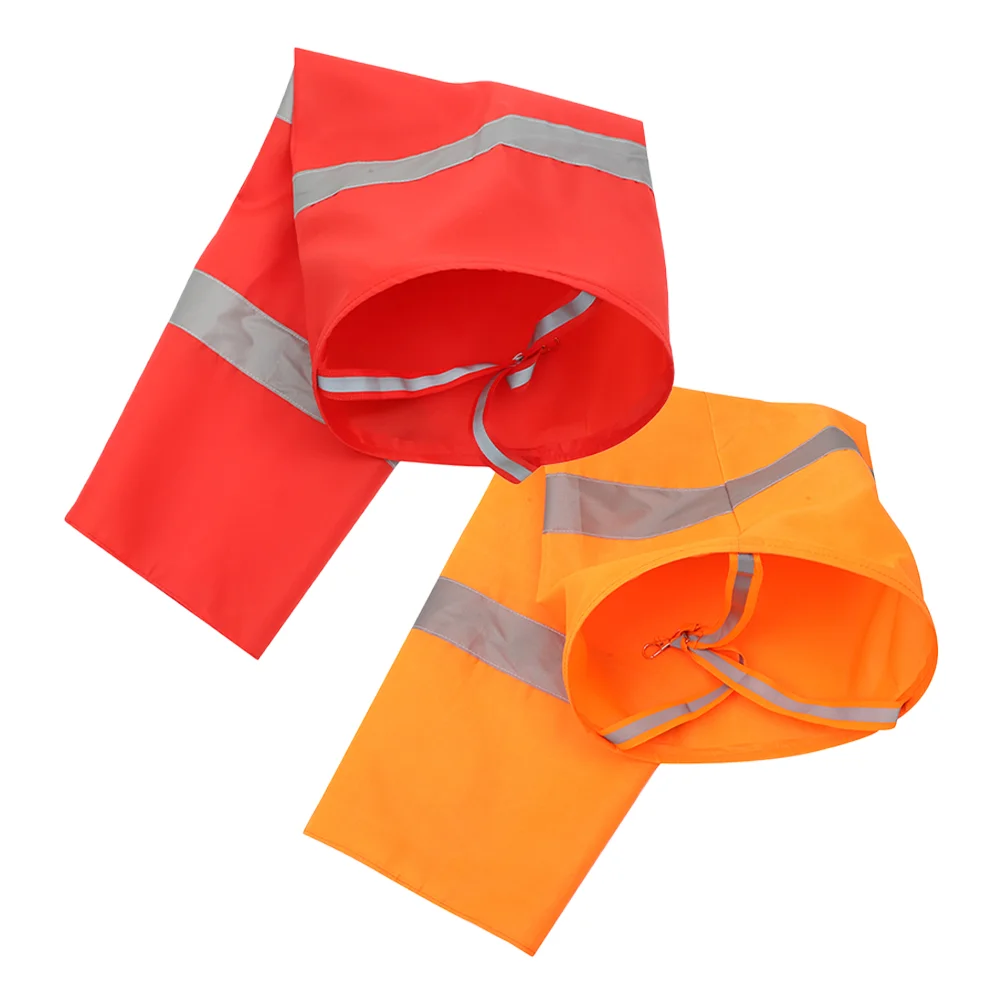 

2 Pcs Wind Vane Direction Flag Airport Indicators Reflective Weather Oxford Cloth Rainproof Windsock