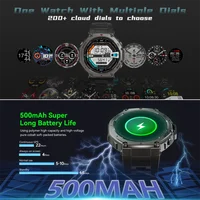 New T-Rex 3 Pro Dual-Band GPS Military Smart Watch 48mm 10ATM Water-Resistant 500mAh Battery Compass Altimeter AGPS Smart Watch - Image 5