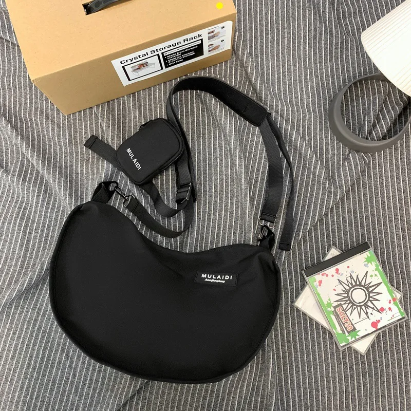 Canvas Large Capacity Bag for Women's Leisure and Simple 2024 Spring/Summer New Fashion Commuting Crossbody Bag