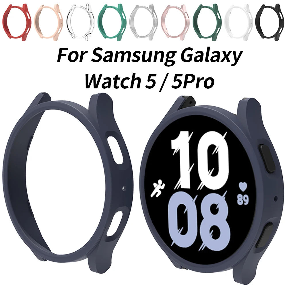 Watch Cover For Samsung Galaxy Watch 5 40mm 44mm Pc Matte Case