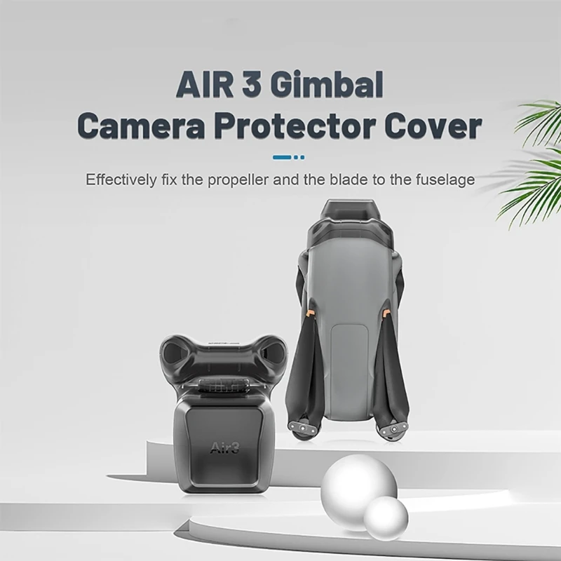 Lightweight and Easy to Install Lens Cover Gimbal Protector for AIR3 Aircrafts Safeguards Your Aerials Shot Anti-Scratch