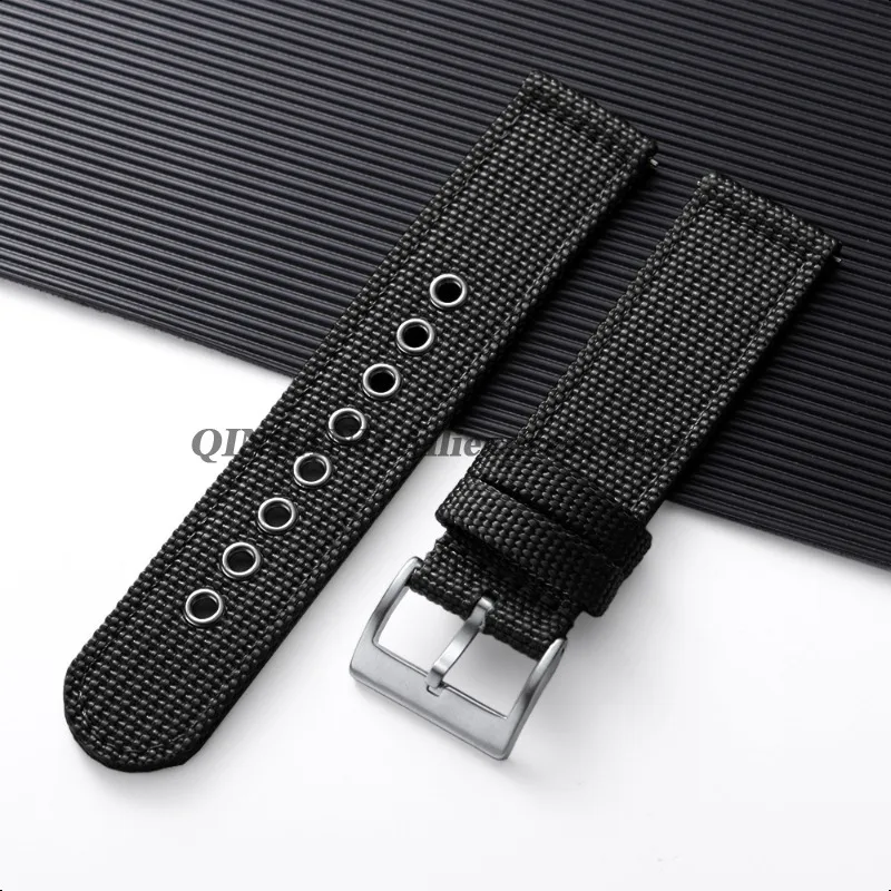 Quick Release Woven Canvas Watchband Strap - Versatile Nylon Fabric Sport Bracelet