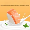 Sushi Shape Pet Molar Toy Dog Teething Toy Wear-resistant Creative Soft Funny Voice Comfortable Relieve Stress Emulsion for Pup 3