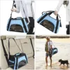 Portable Dog Cat Carrier Bag Foldable Mesh Breathable Pet Travel Handbag Outgoing Transport Bag For Cats Small Dogs Puppy Kitten 2
