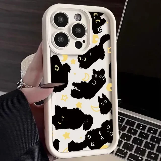 Vibrant Cat-Themed Phone Case