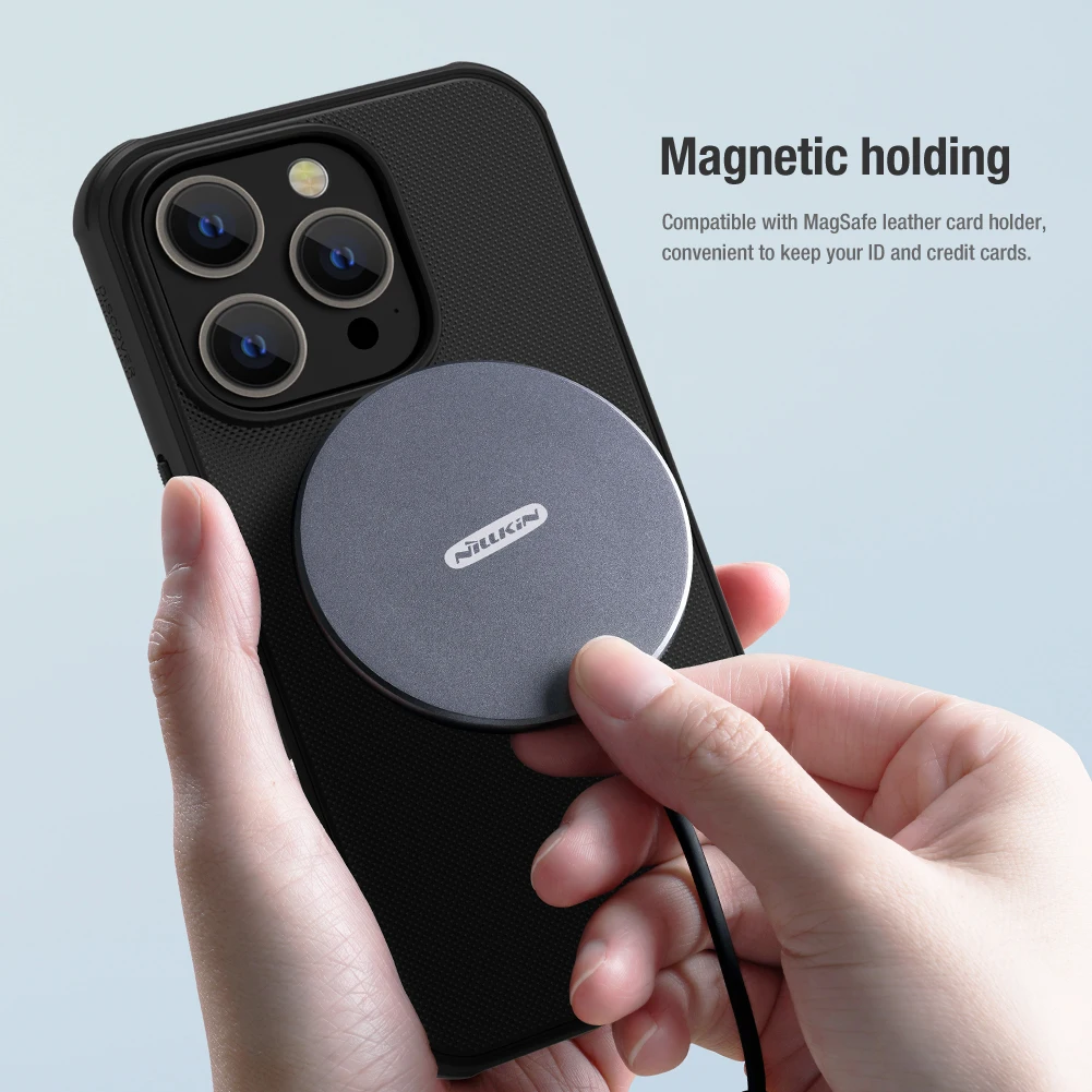 For iPhone 15 Pro Max Magsafe Case NILLKIN Super Frosted Shield Pro Magnetic Wireless Charging Cover For iPhone 14 Pro Max