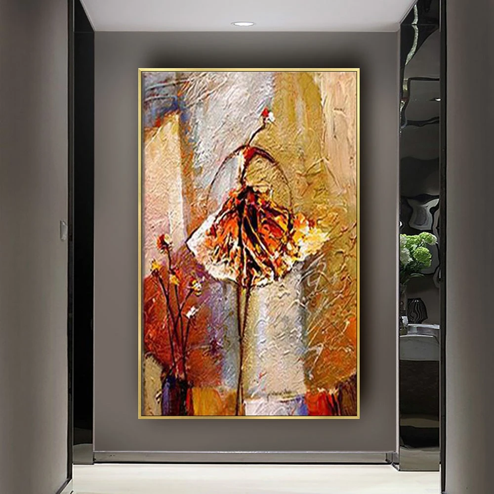 

Nordic Woman Figurine Painting Art 100% Handmade Abstract Dancing Girl Oil Paintings On Canvas Wall Art Pictures For Home Decor