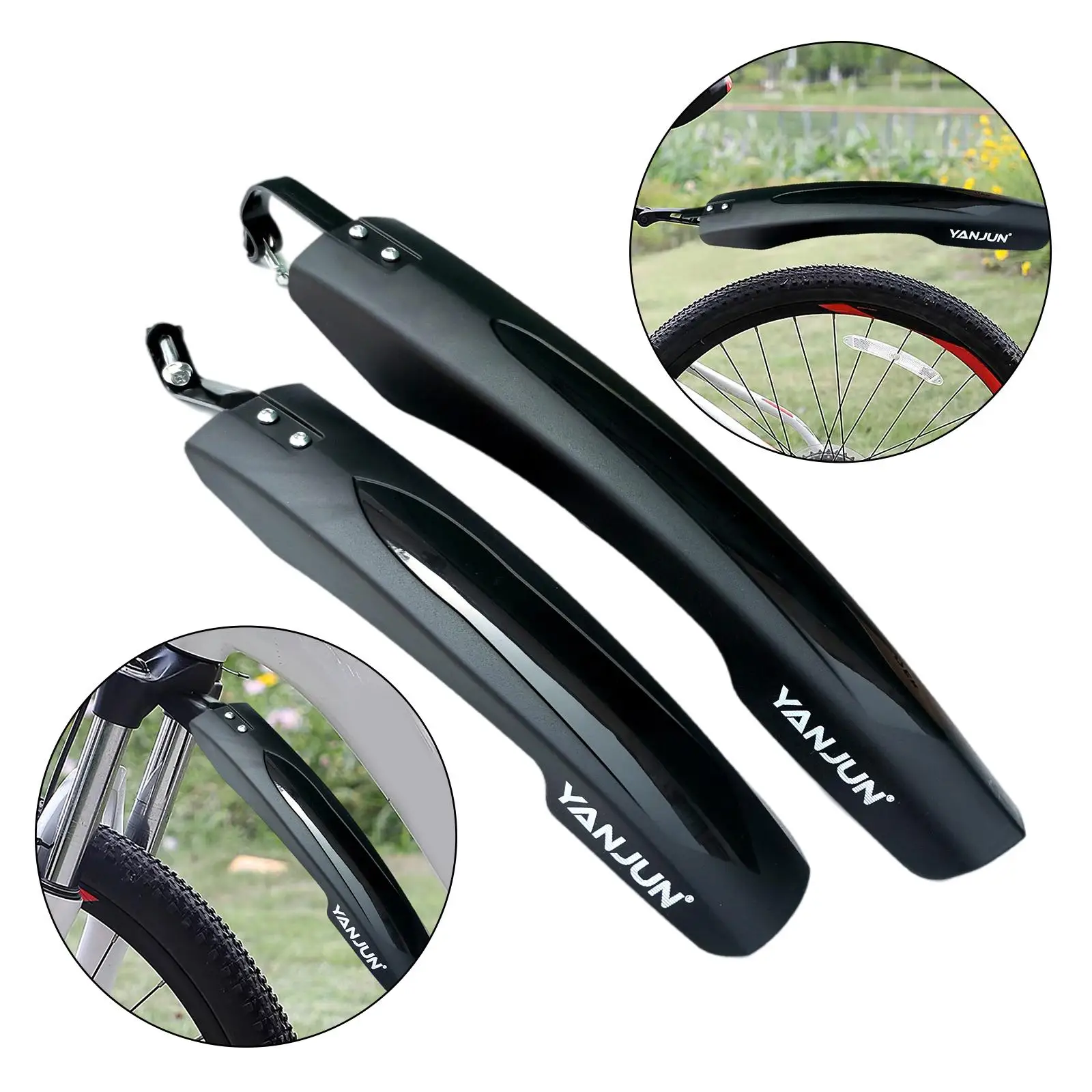 Adjustable Mudguard Mountain Bike Cycling Front/Rear Full Cover Mud Guard Fenders Set