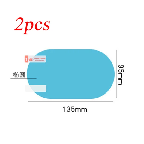Rearview Mirror Sticker Rain-proof Waterproof Anti-fog Film Round square Universal Motocycle Mirror Anti-reflective Film