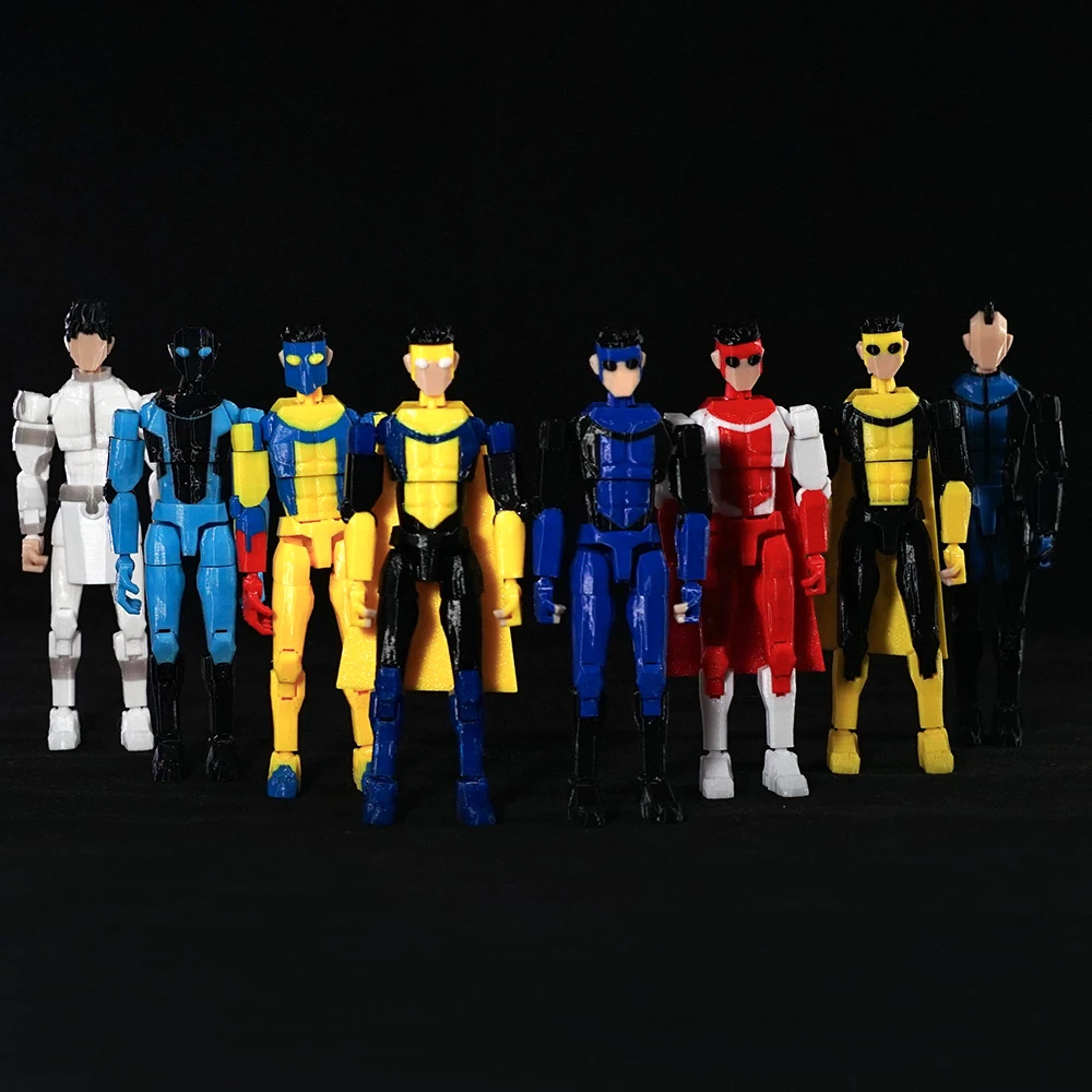 3D Printed Invincible Toys Action Figures Anime Model Lucky Dummy 13 Superheroes Mark Thragg Multi-Jointed Toy Ornaments Gifts - 2