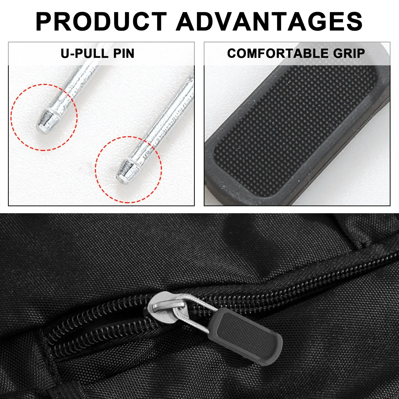 Zipper Repair Kit 10PCS Zippers Head Universal Zipper Repair Kit Replacement for Broken Buckle Travel Bag Suitcase Zipper Head DIY Sewing Craft