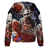 Terrifier 3 Zip up Hoodies Cosplay 3D Jackets Christmas 2024 Coat Fashion Zipper Thick Sweatshirts Hip Hop Zip Hooded Jackets 4