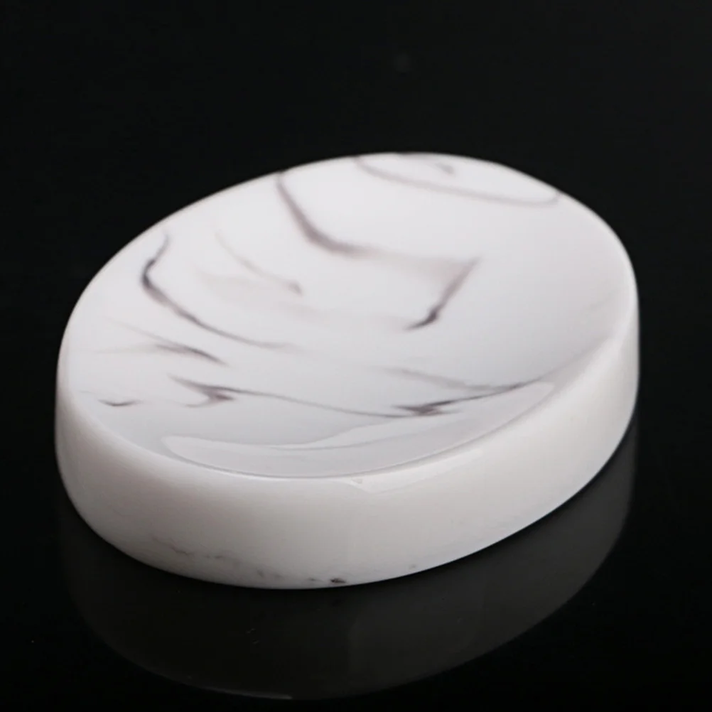 

Marble Soap Dish Dishes for Bar Hand Holder Multifunction Bathroom Tray Toilet Resin Decorative Container