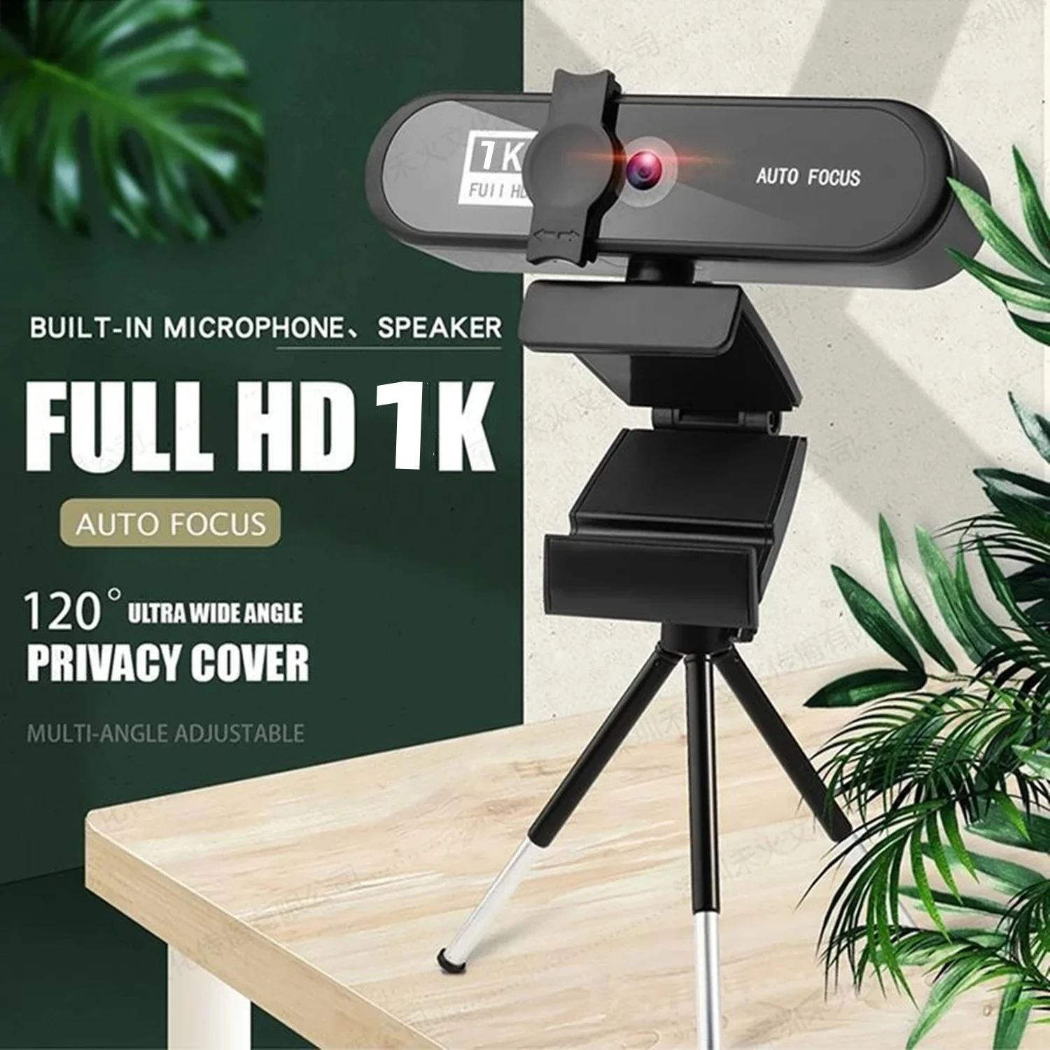 1K Full HD Mini Webcam With Mic Automatic Focus Online For Computer PC Laptops Portable Live Video Streaming 30fps pc webcam pc web camera computer camera