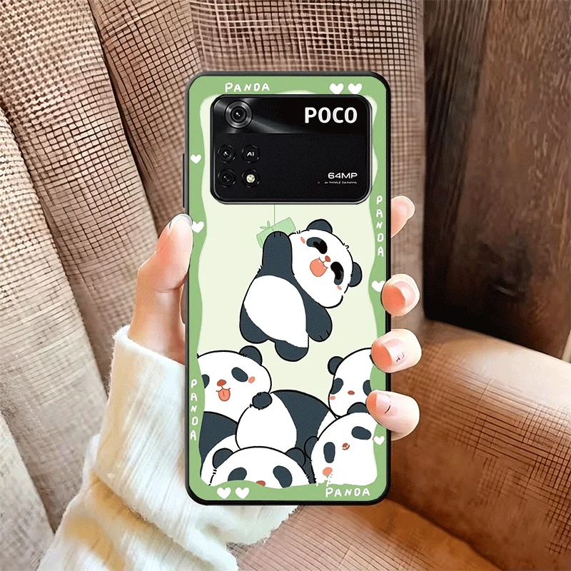Adorable Cartoon Panda Soft Phone Case