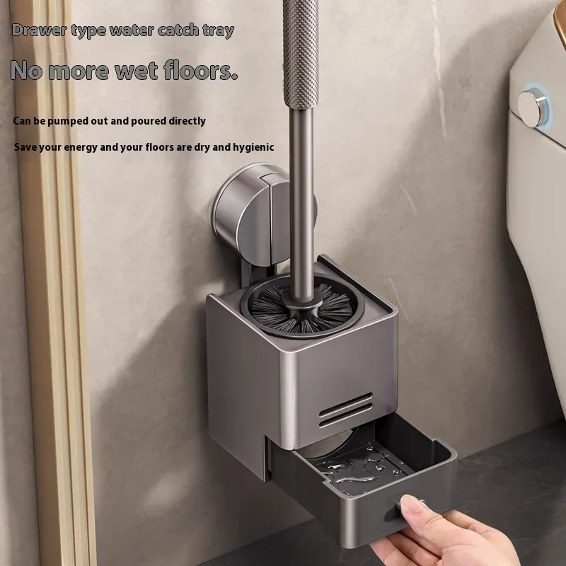 Suction Cup Toilet Brush Rack Toilet Brush Bathroom Cleaning Drain Accessories
