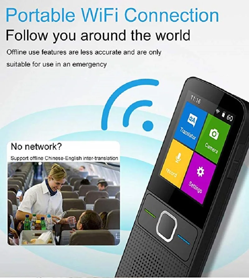High End 137 Language Translator Smart Translator Offline In Real Time Smart Voice Portable Traduttore Offline