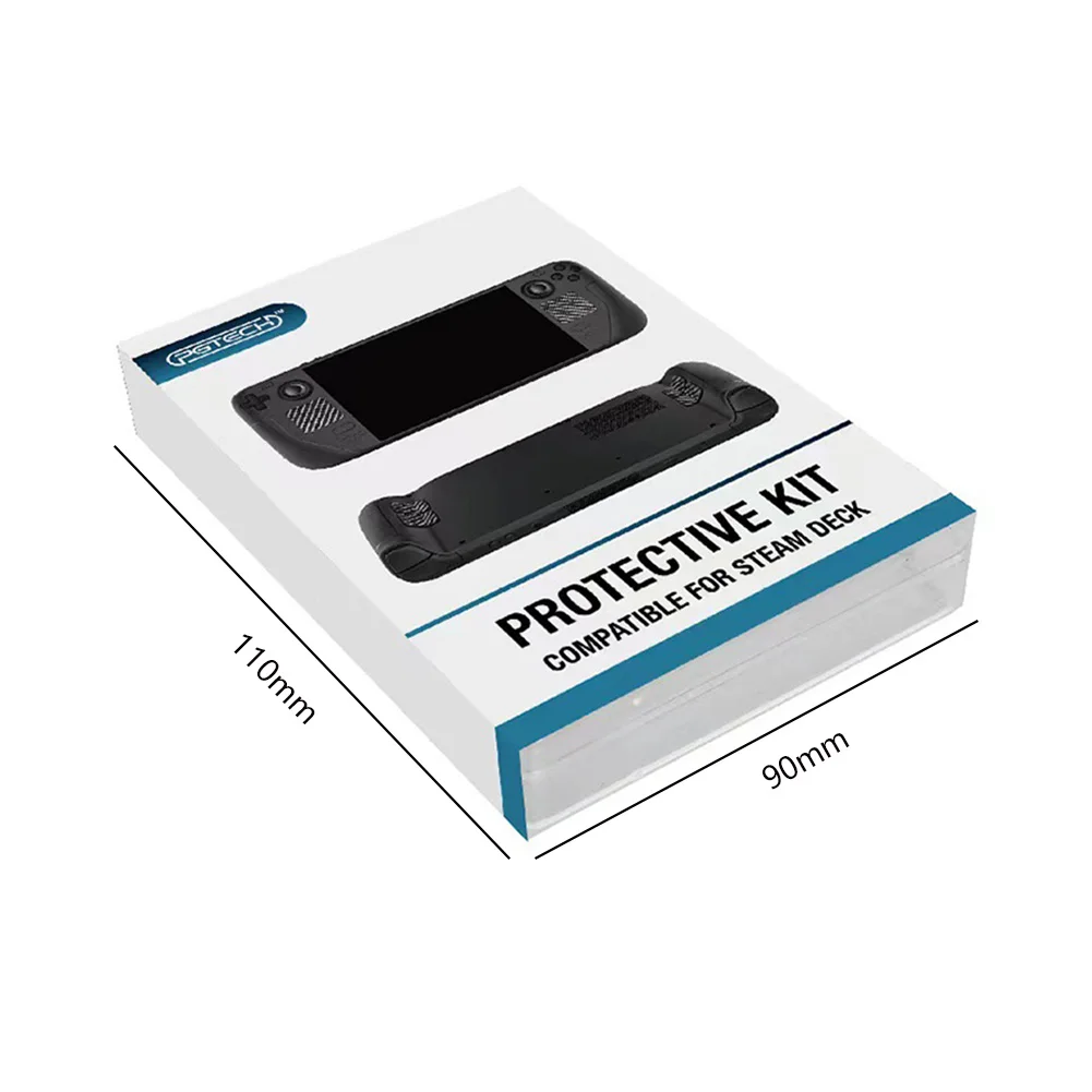 1-10set For Steam Deck Console Protection Kit Dust Plug Touchpad Sticker Button Stickers Silicone Thumbstick Caps Dustproof Net