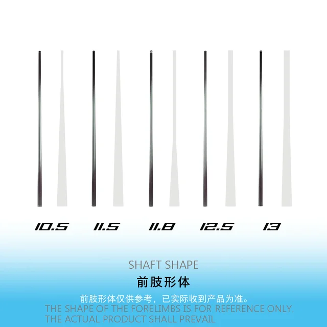 BIZU 29’‘ Carbon Fiber Kamui tip Pool Cue with Radial Forearm Front Section Billiard Cue Stick for 9-Cue Chinese 8-Cue Table 1