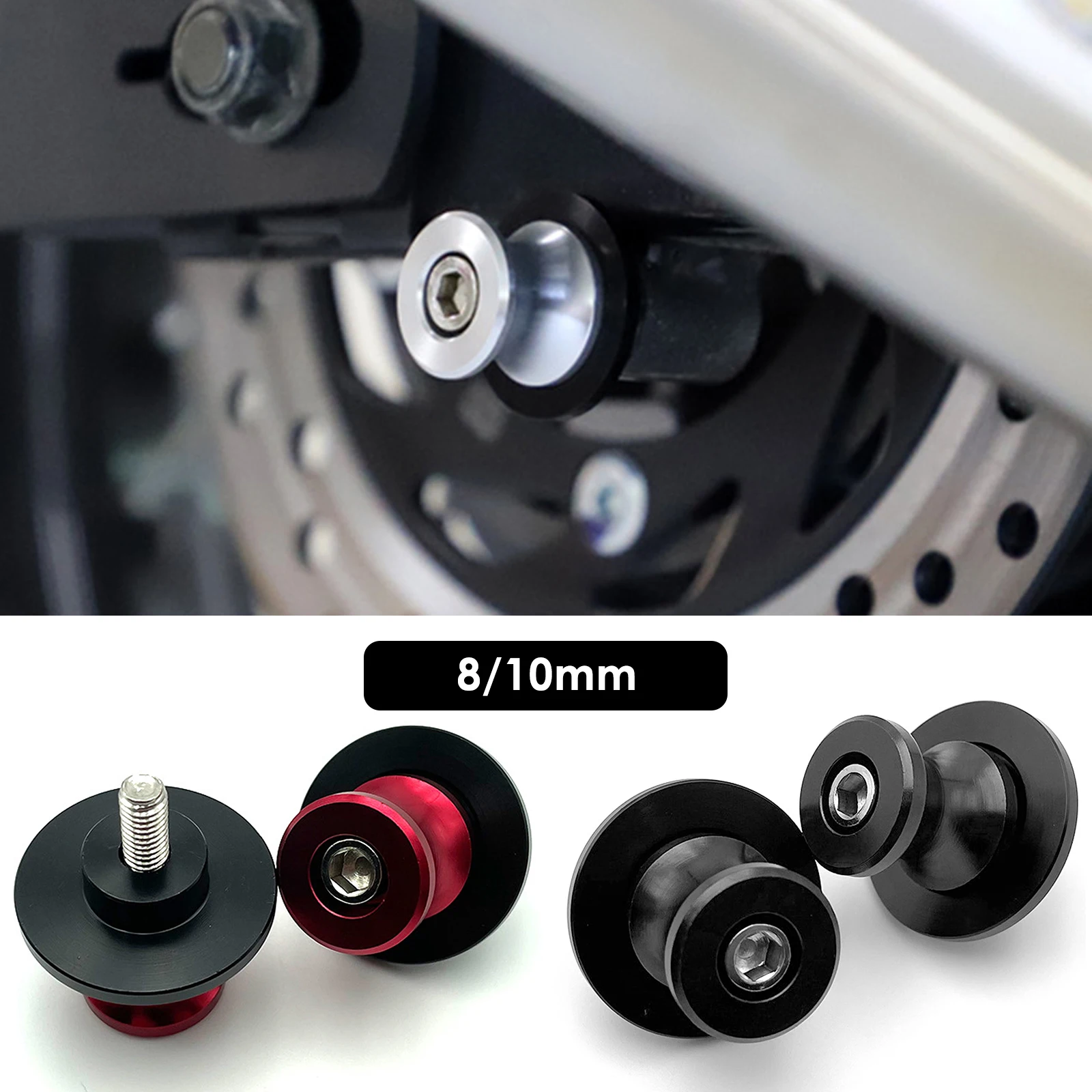 M8/m10 Swingarm Spools Rear Stand Screws Sliders Cnc Motorcycle For