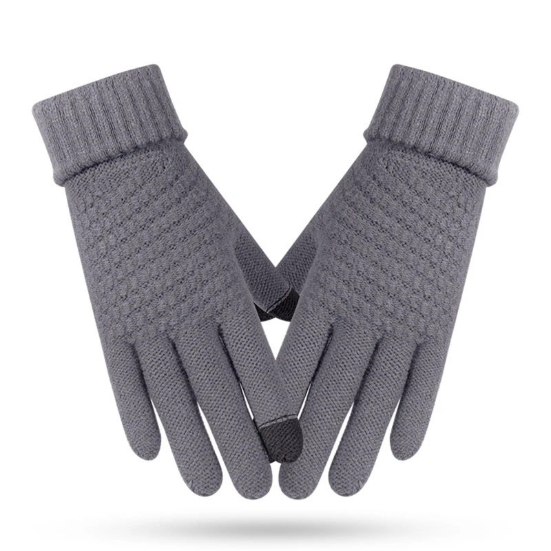 Gants D'hiver Chauds Pour Homme Et Femme | Doublure Polaire, Poignets Serrés | Doigts Tactiles | Pour Sport