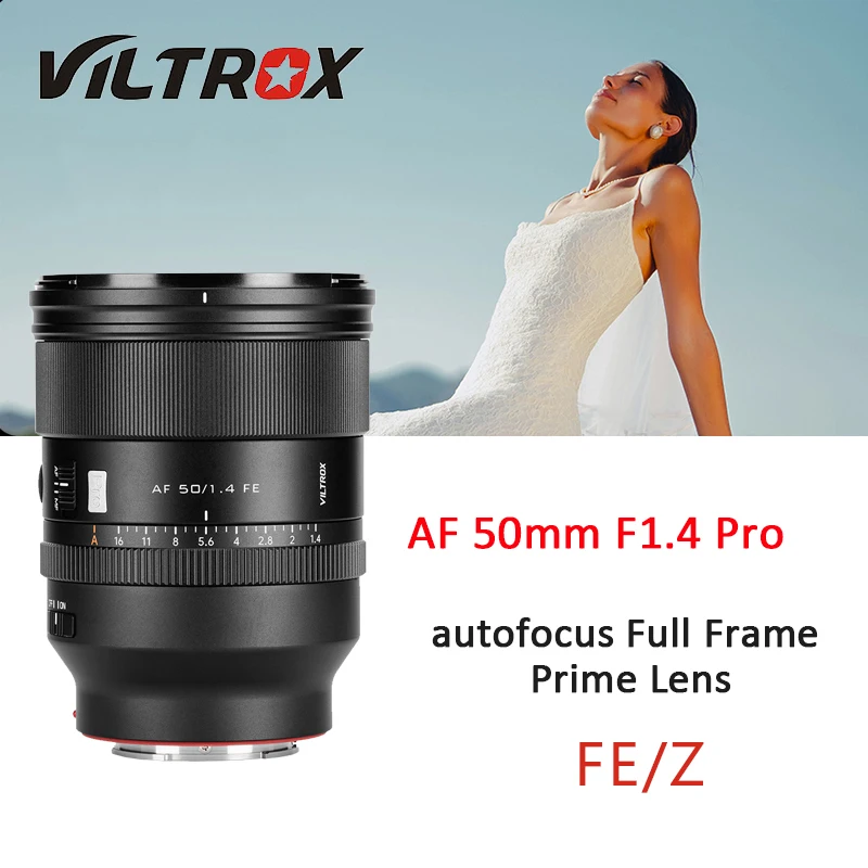 VILTROX AF 50mm F1.4 Pro FE 풀프레임 오토포커스 렌즈 프라임 카메라 렌즈 ( FE, 니콘 Z 마운트 미러리스 카메라용)