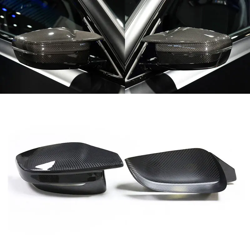 

For BMW G80G82G83 new M3 M4 carbon fiber adhesive rearview mirror housing reversing mirror cover is only suitable for left drive