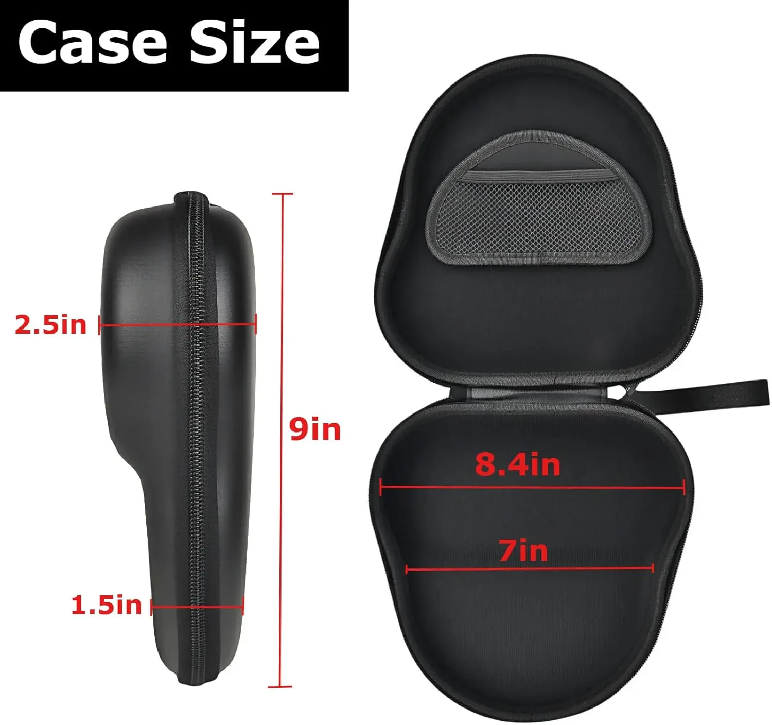 Protective Hard Shell Headphone Case with Active Noise Canceling Feature
