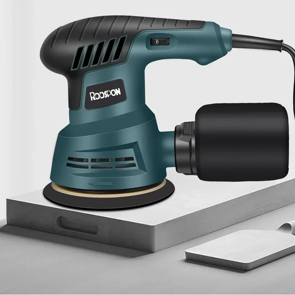 300W Electric Sander Machine Random Orbital Polisher 110V&220V Variable Speed Sander with 125mm Sandpaper Car Polishing Machine 2