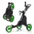 3-Wheel Golf Push Pull Cart Trolley with Adjustable Handle, Gray 9