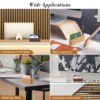 Wood Business Card Holder With Pen Slot Desktop Business Card Display Stand Memo Holder Storage Box Card Organizer For Office 5