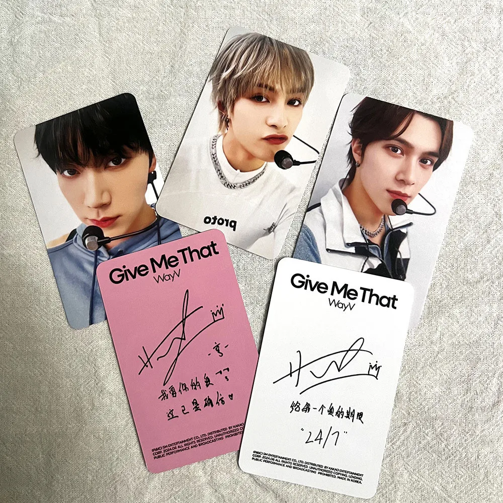 Photocards Collection Kpop Idol WAYV Photo Card V GIVE ME THAT Album Photocards