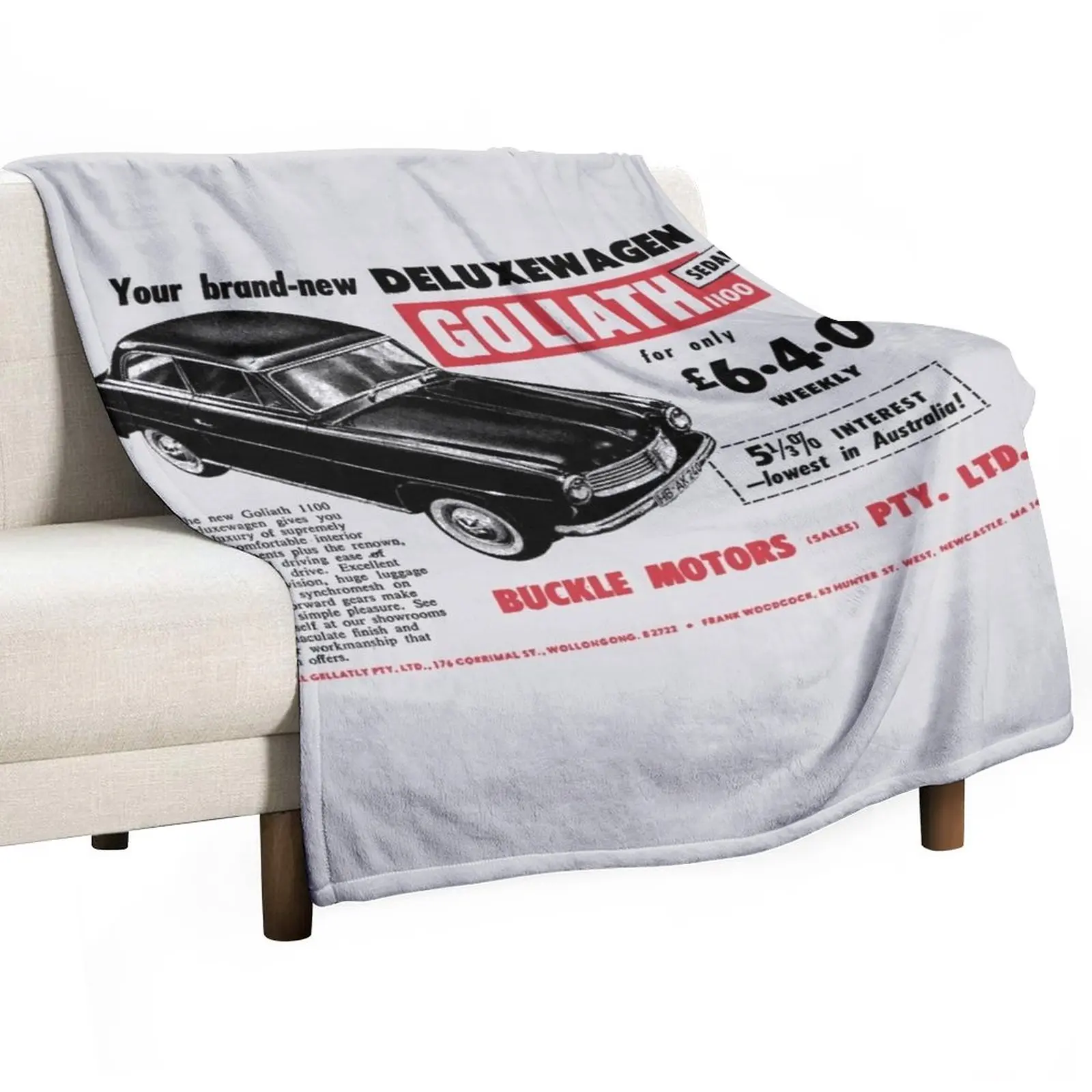 

GOLIATH CARS - ADVERT Throw Blanket Polar blanket Summer Bedding Blankets Blankets For Baby Travel Blanket