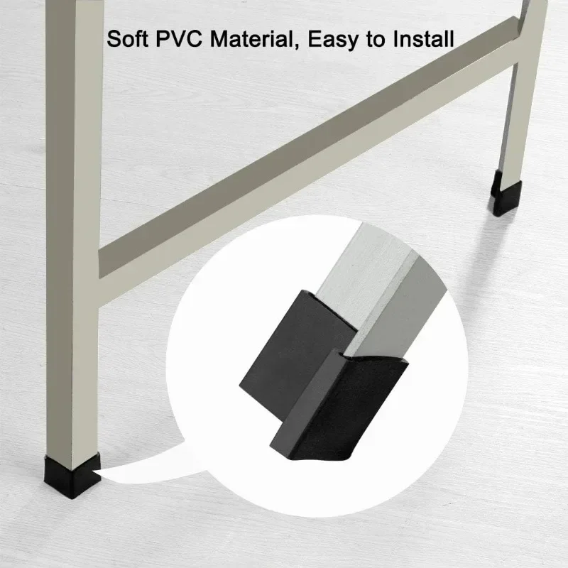 New PVC Triangle Iron Foot Cover Pad 2/4/8Pcs L-Shaped Anti Scratch Shelf Table Feet Leg Pad Chair Leg Caps Floor Protector