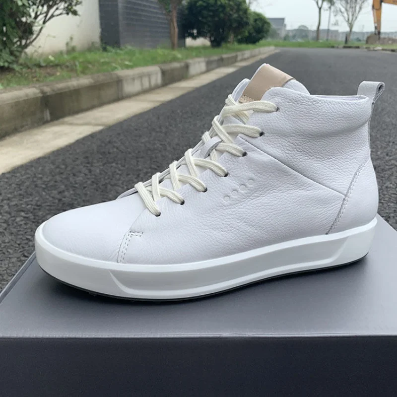 

2023 Hot Sale Leather Sneakers Man High Top Youth Fashion Men Shoe Luxury Brand Casual Shoes For Mens Wearable Male Footwear