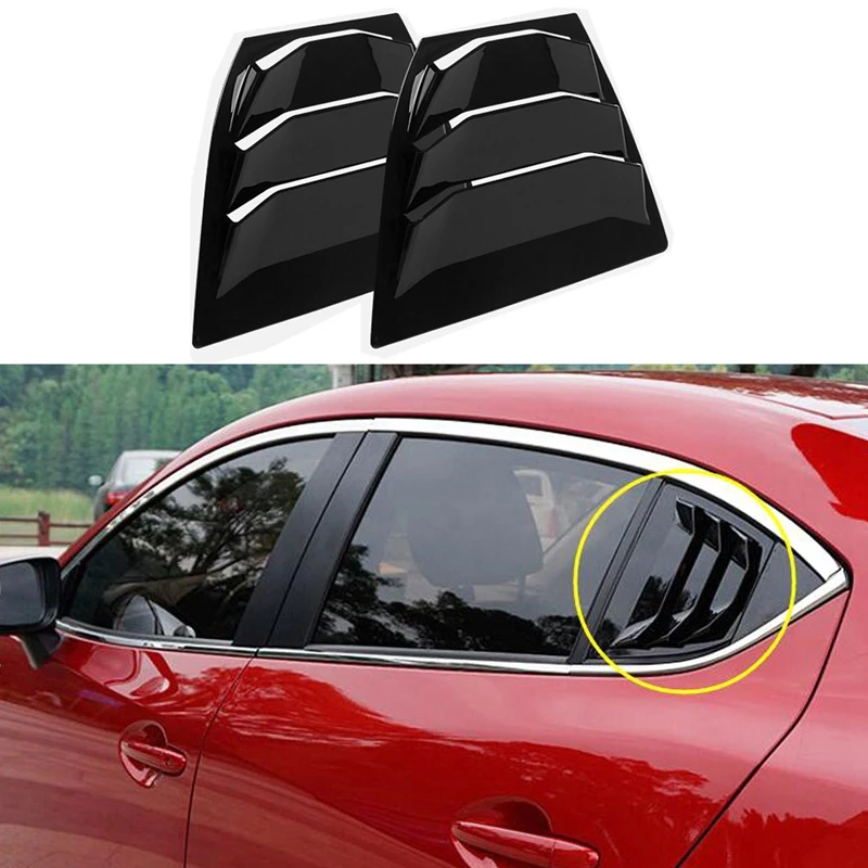Side Window Louvers for Mazda 3 2014 2018 Car Exterior Accessories