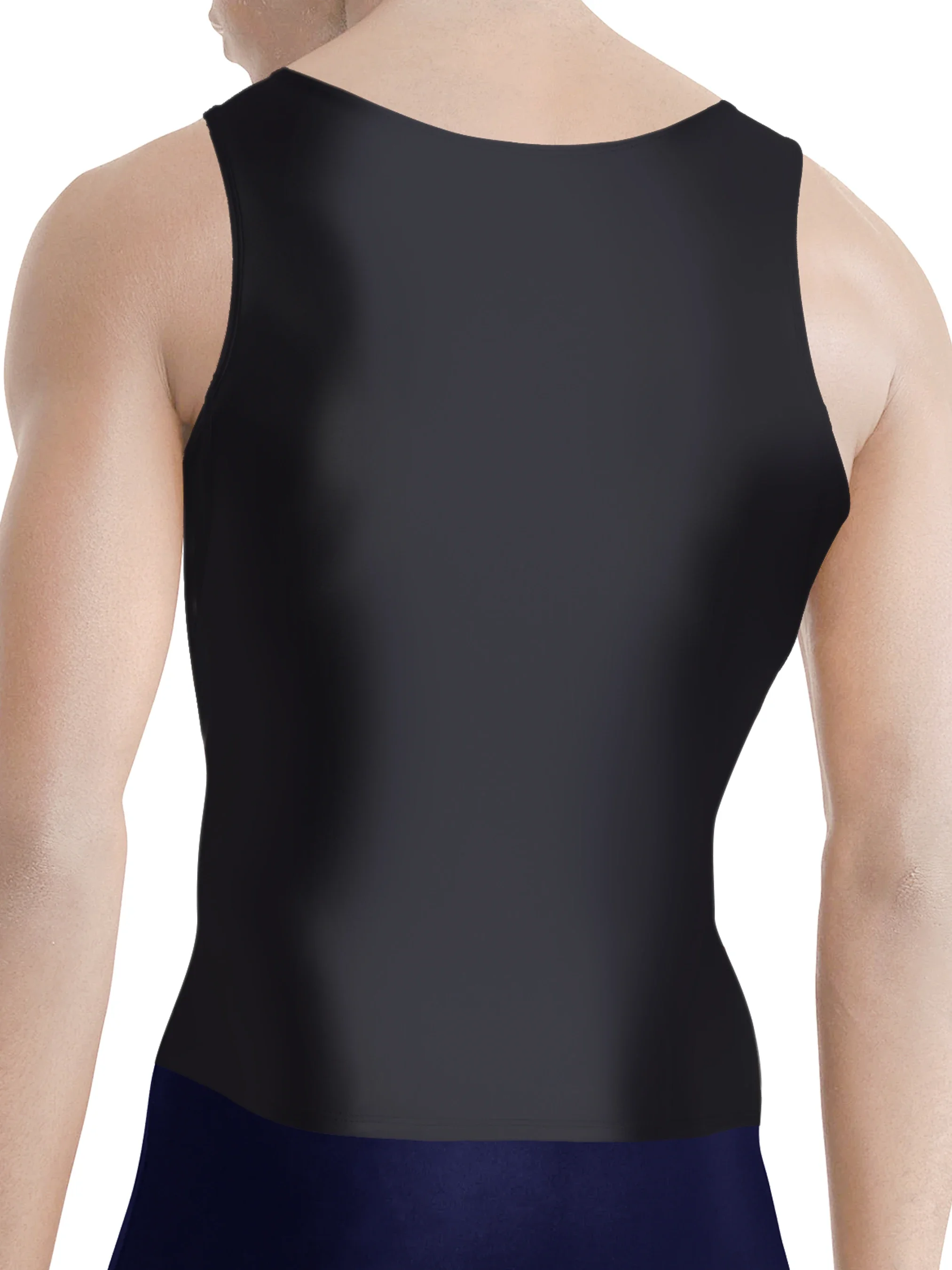 Men Weight Training Tracksuits Stretch Tight Vest Fitness Tops Swimsuit