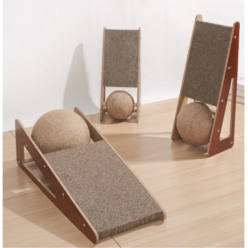 

Board Cat Toy New Claw To Vertical With Resistant Ball Scrapping Scratching pet Detachable Furniture